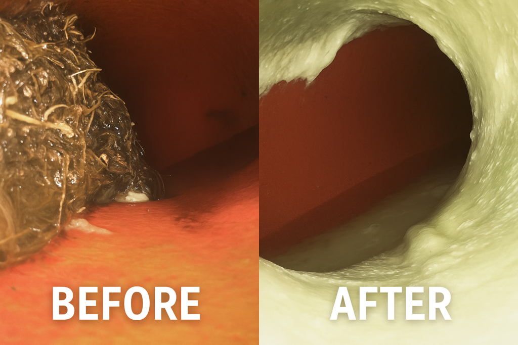 Top hat city saddle repair installed during trenchless sewer liner installation to seal a lateral connection and prevent sewer leaks without excavation.